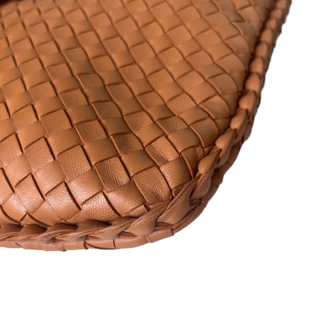Sold Bottega Veneta Intrecciato Camel Nappa Leather Handbag