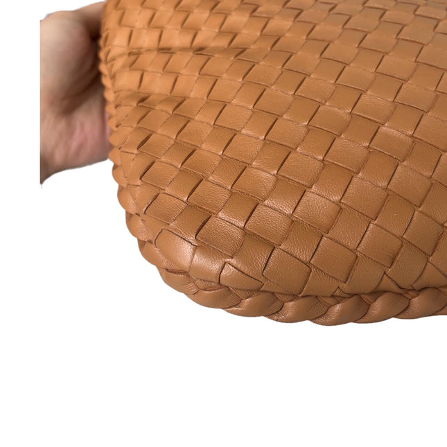 Sold Bottega Veneta Intrecciato Camel Nappa Leather Handbag