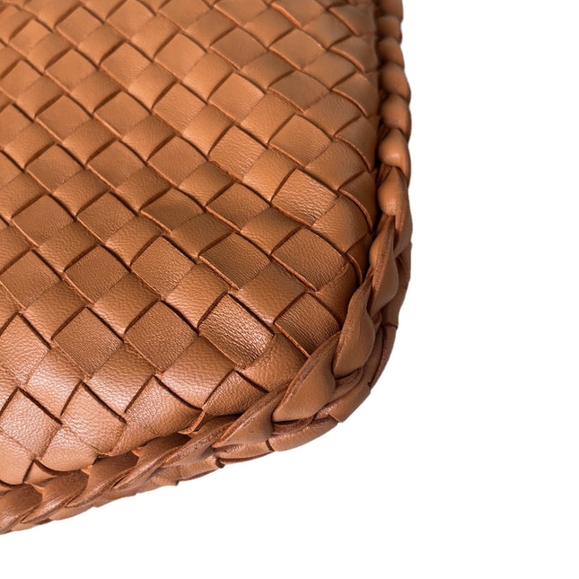 Sold Bottega Veneta Intrecciato Camel Nappa Leather Handbag