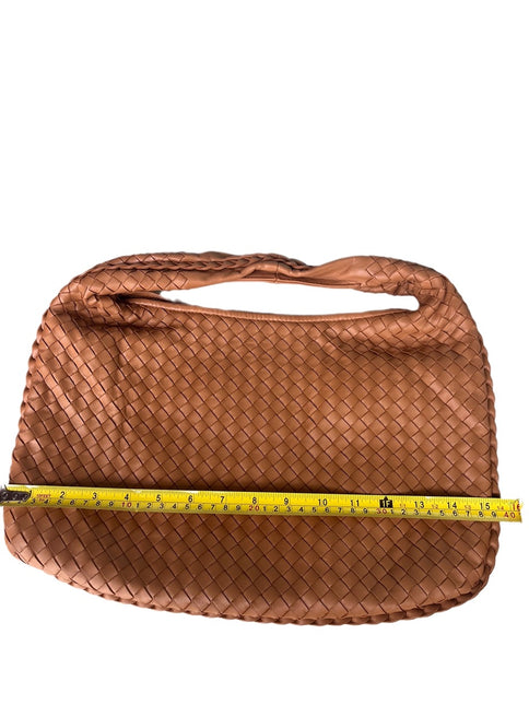 Sold Bottega Veneta Intrecciato Camel Nappa Leather Handbag