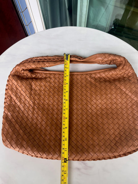Sold Bottega Veneta Intrecciato Camel Nappa Leather Handbag
