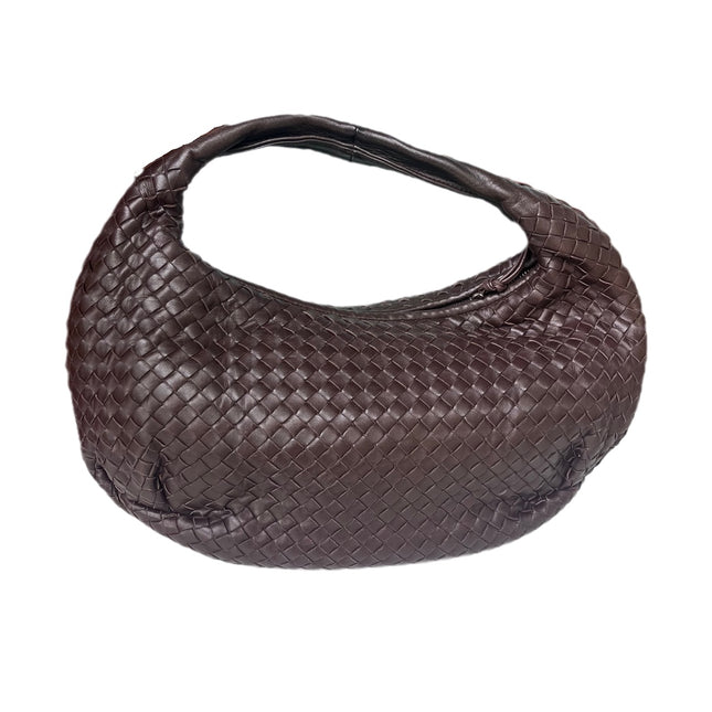 Sold Bottega Veneta Brown Belly Hobo Intrecciato Nappa Leather Handbag-Luxbags