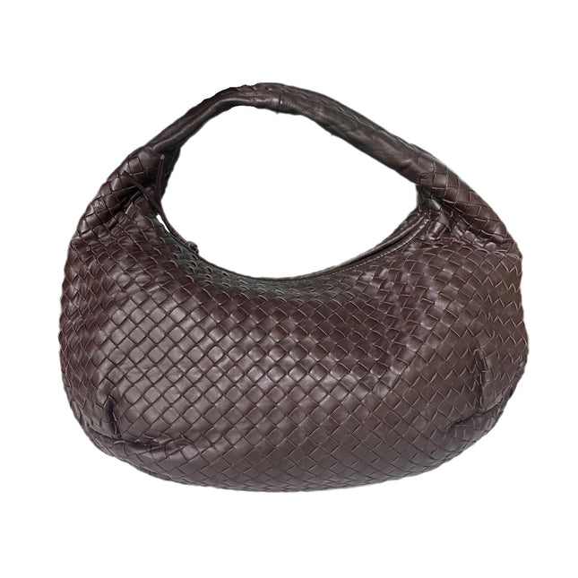 Sold Bottega Veneta Brown Belly Hobo Intrecciato Nappa Leather Handbag