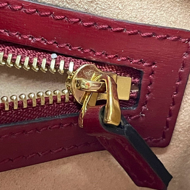 Sold Gucci Jackie 1961 Red Leather Bag Small with Adjustable Strap