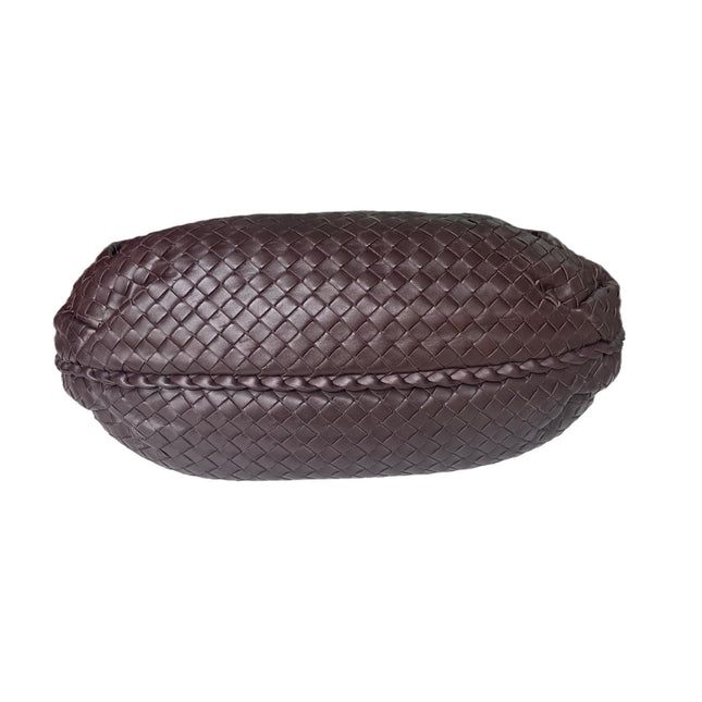 Sold Bottega Veneta Brown Belly Hobo Intrecciato Nappa Leather Handbag