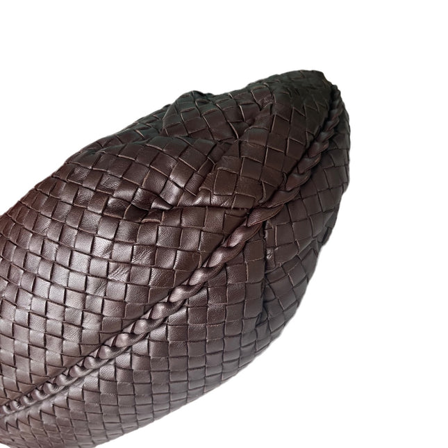 Sold Bottega Veneta Brown Belly Hobo Intrecciato Nappa Leather Handbag