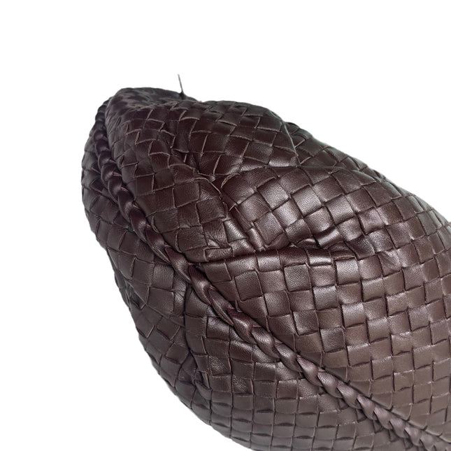 Sold Bottega Veneta Brown Belly Hobo Intrecciato Nappa Leather Handbag