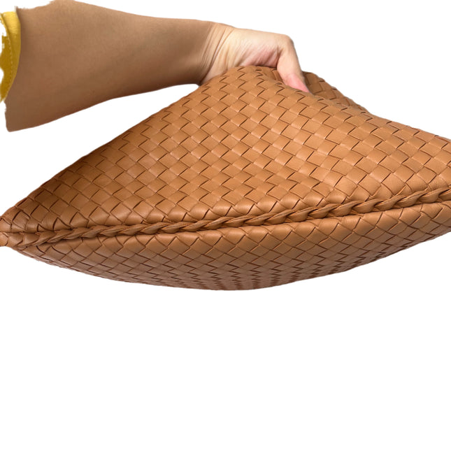 Sold Bottega Veneta Intrecciato Camel Nappa Leather Handbag
