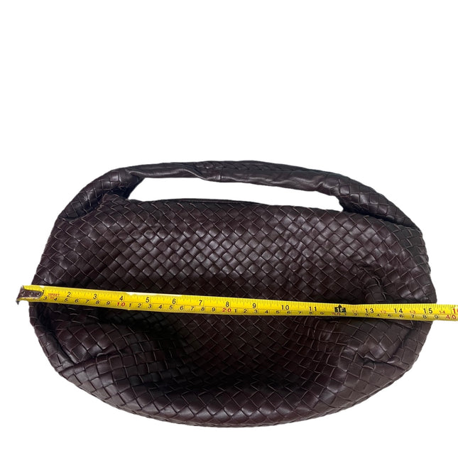 Sold Bottega Veneta Brown Belly Hobo Intrecciato Nappa Leather Handbag