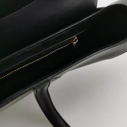 Sold Dior Saddle Medium Black Smooth Leather with Strap