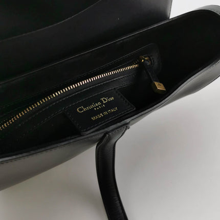 Sold Dior Saddle Medium Black Smooth Leather with Strap