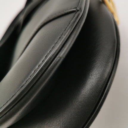 Sold Dior Saddle Medium Black Smooth Leather with Strap