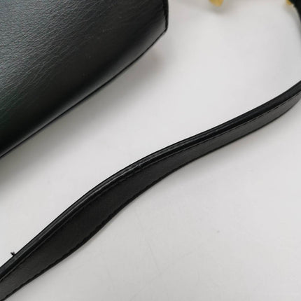 Sold Dior Saddle Medium Black Smooth Leather with Strap