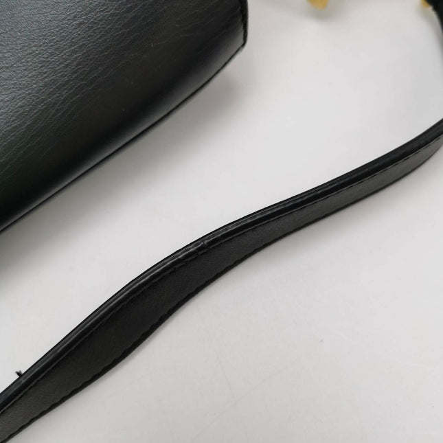 Sold Dior Saddle Medium Black Smooth Leather with Strap