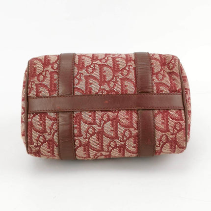 Sold Christian Dior Trotter Boston Cloth Oblique Mini Red Handbag