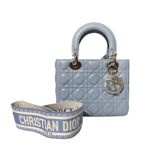 Sold Lady Dior My Abcdior Blue Lambskin Cannage Leather with Strap-Luxbags