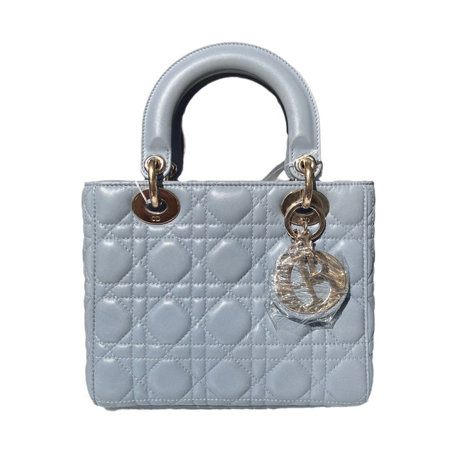 Sold Lady Dior My Abcdior Blue Lambskin Cannage Leather with Strap