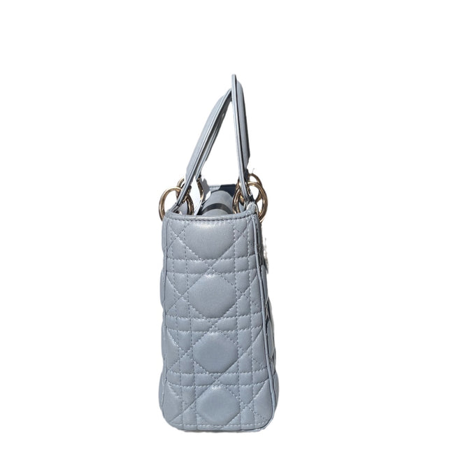 Sold Lady Dior My Abcdior Blue Lambskin Cannage Leather with Strap