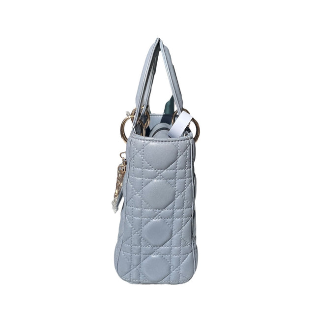 Sold Lady Dior My Abcdior Blue Lambskin Cannage Leather with Strap
