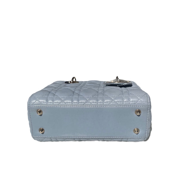 Sold Lady Dior My Abcdior Blue Lambskin Cannage Leather with Strap