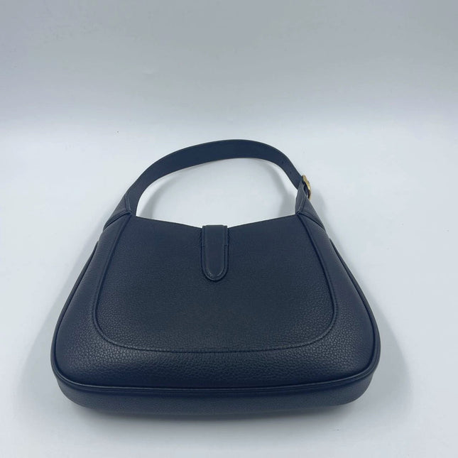 Sold Gucci Jackie 1961 Black Pebbled Leather Bag Small