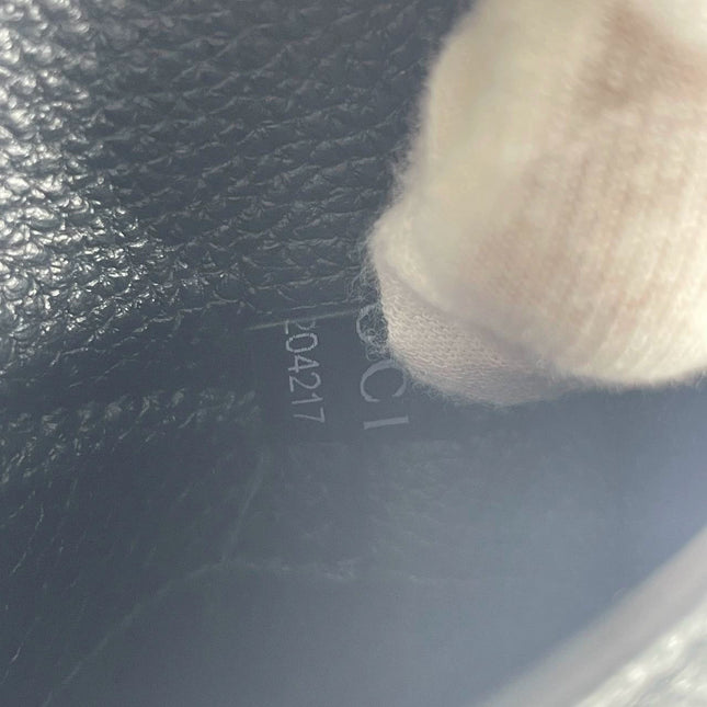 Sold Gucci Jackie 1961 Black Pebbled Leather Bag Small