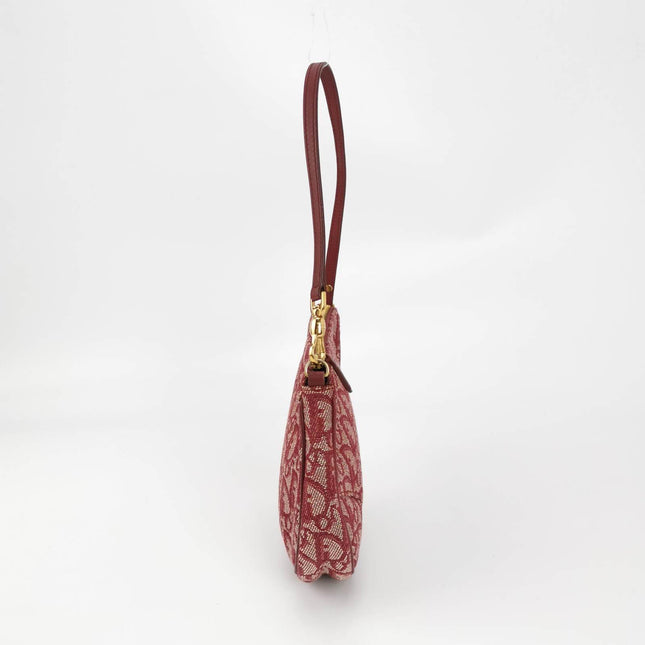Sold Dior Trotter Mini Saddle bag Burgundy Red Oblique