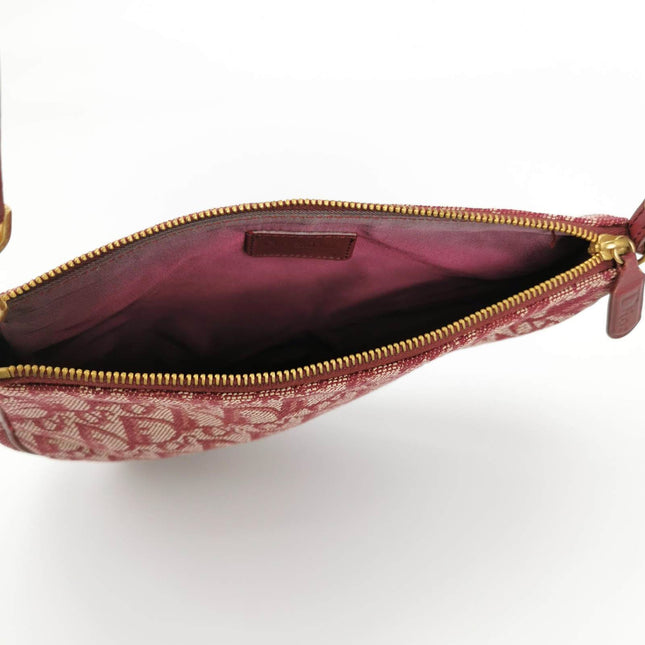 Sold Dior Trotter Mini Saddle bag Burgundy Red Oblique