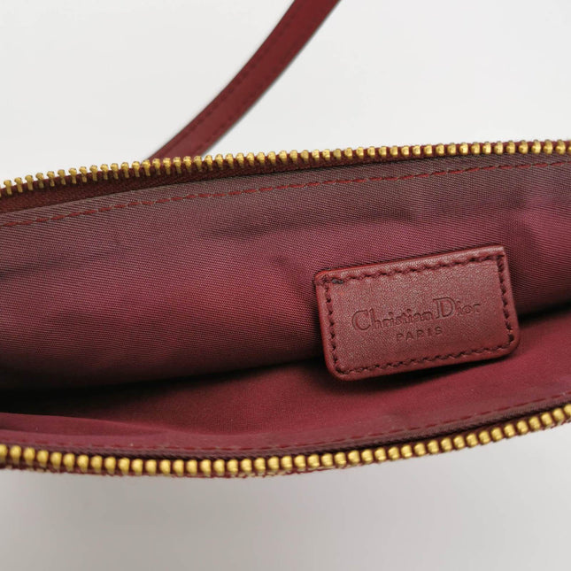 Sold Dior Trotter Mini Saddle bag Burgundy Red Oblique