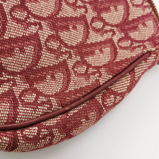 Sold Dior Trotter Mini Saddle bag Burgundy Red Oblique