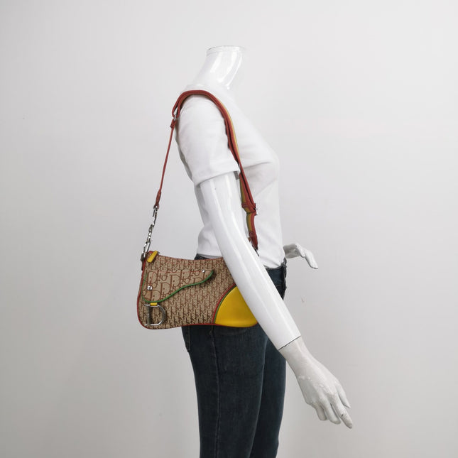 Sold Dior Rasta Trotter Double Saddle Shoulder Bag