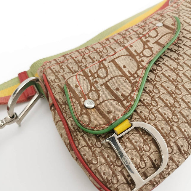 Sold Dior Rasta Trotter Double Saddle Shoulder Bag