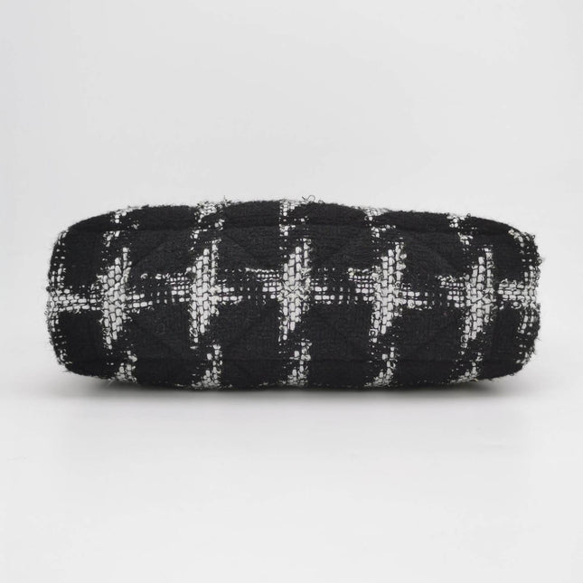 Sold Chanel 19 Bag 2021 Medium Black White Checkered Tweed Bag