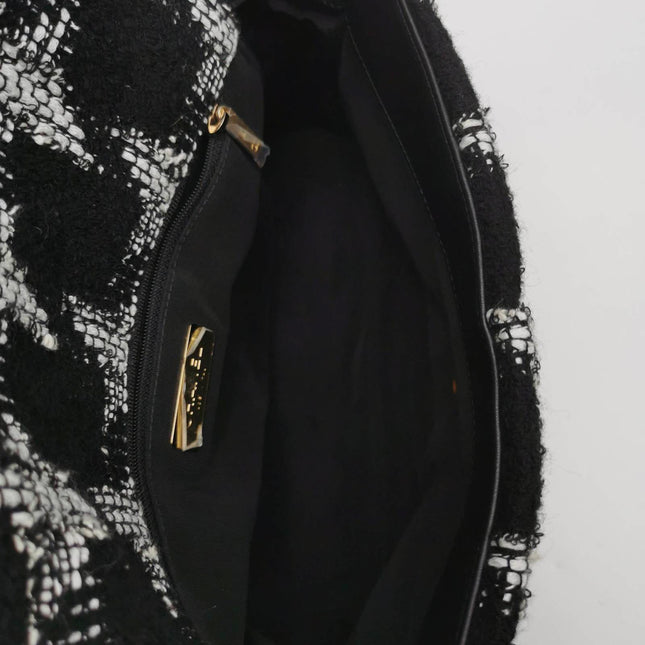 Sold Chanel 19 Bag 2021 Medium Black White Checkered Tweed Bag