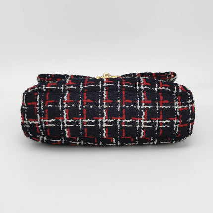 Sold Chanel 19 Bag 2021 Small Tricolor Black Checkered Tweed Bag