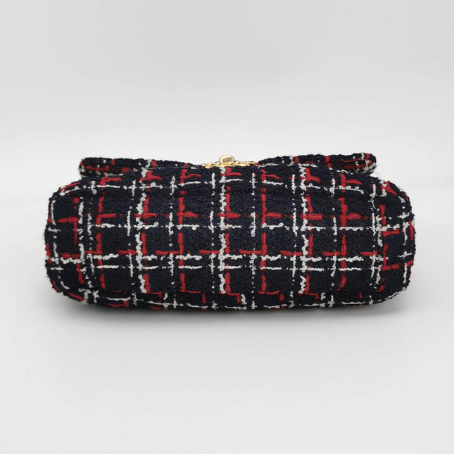Sold Chanel 19 Bag 2021 Small Tricolor Black Checkered Tweed Bag