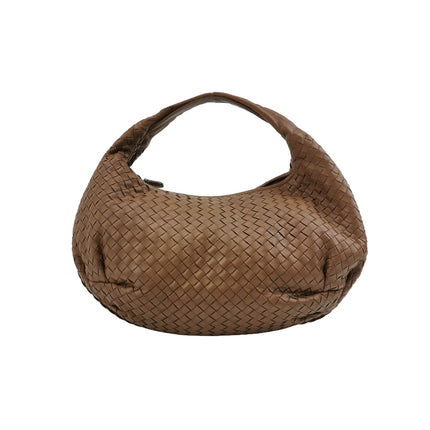 Bottega Veneta Belly Hobo Intrecciato Leather Milk Chocolate Brown Large 45