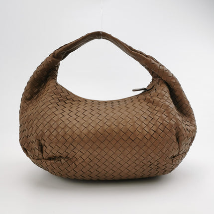 Bottega Veneta Belly Hobo Intrecciato Leather Milk Chocolate Brown Large 45