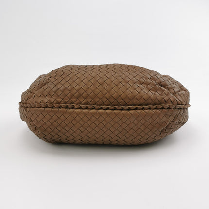 Bottega Veneta Belly Hobo Intrecciato Leather Milk Chocolate Brown Large 45