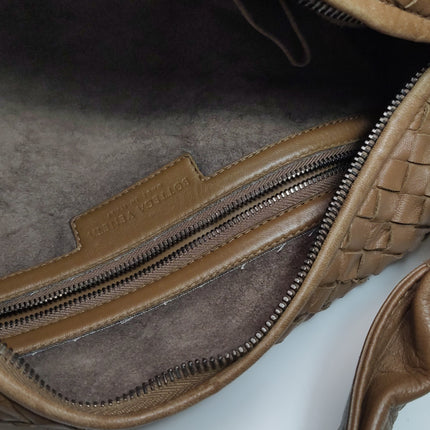 Bottega Veneta Belly Hobo Intrecciato Leather Milk Chocolate Brown Large 45
