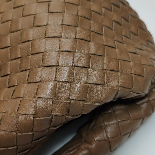 Bottega Veneta Belly Hobo Intrecciato Leather Milk Chocolate Brown Large 45
