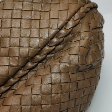 Bottega Veneta Belly Hobo Intrecciato Leather Milk Chocolate Brown Large 45