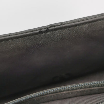 Sold Chanel Classic Flap Square 2014 Metallic Grey Lambskin Leather Bag