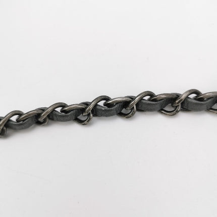 Sold Chanel Classic Flap Square 2014 Metallic Grey Lambskin Leather Bag