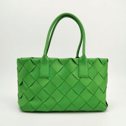 Bottega Veneta Cabat Small Green Intrecciato Leather Tote Bag