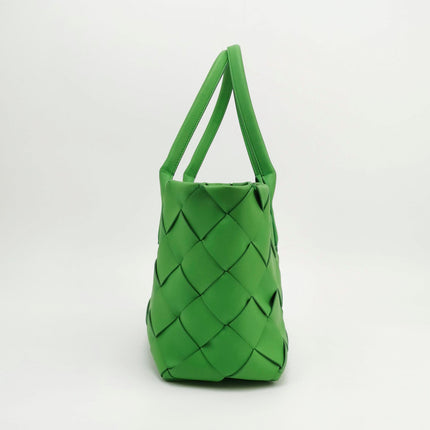 Bottega Veneta Cabat Small Green Intrecciato Leather Tote Bag