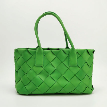 Bottega Veneta Cabat Small Green Intrecciato Leather Tote Bag