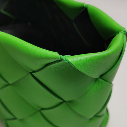 Bottega Veneta Cabat Small Green Intrecciato Leather Tote Bag