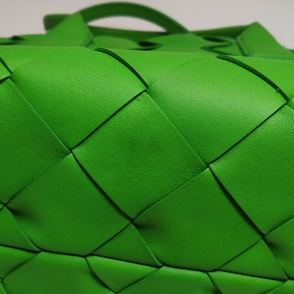 Bottega Veneta Cabat Small Green Intrecciato Leather Tote Bag