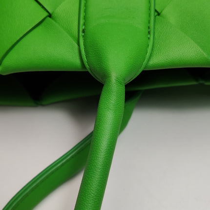 Bottega Veneta Cabat Small Green Intrecciato Leather Tote Bag